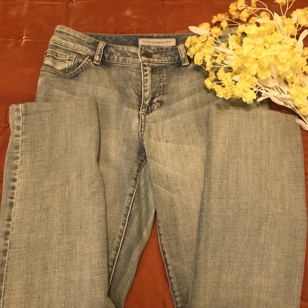 Chico’s petite platinum denim